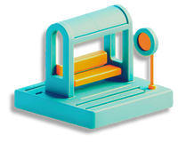 Bus stop icon